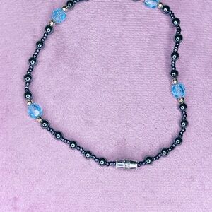 77. Handmade Hematite Bracelet